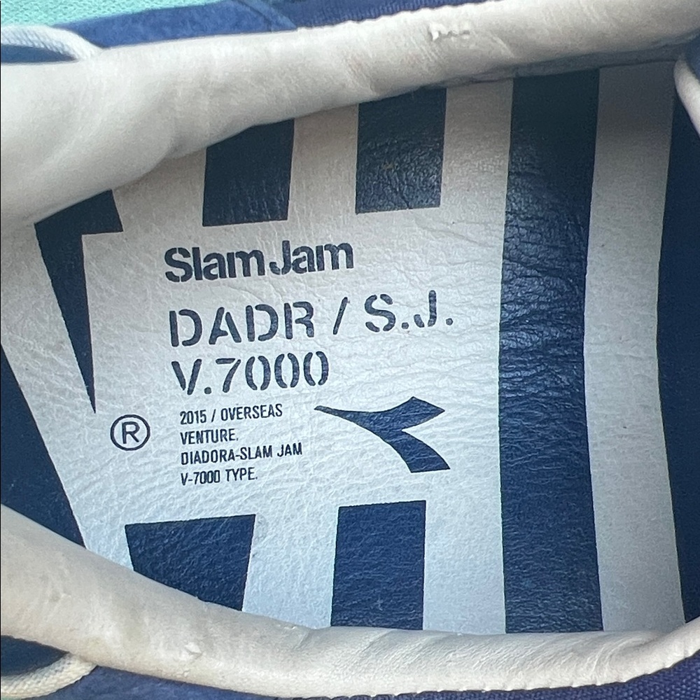 Diadora Blue and White Men's Sneakers - Picture 5 of 16
